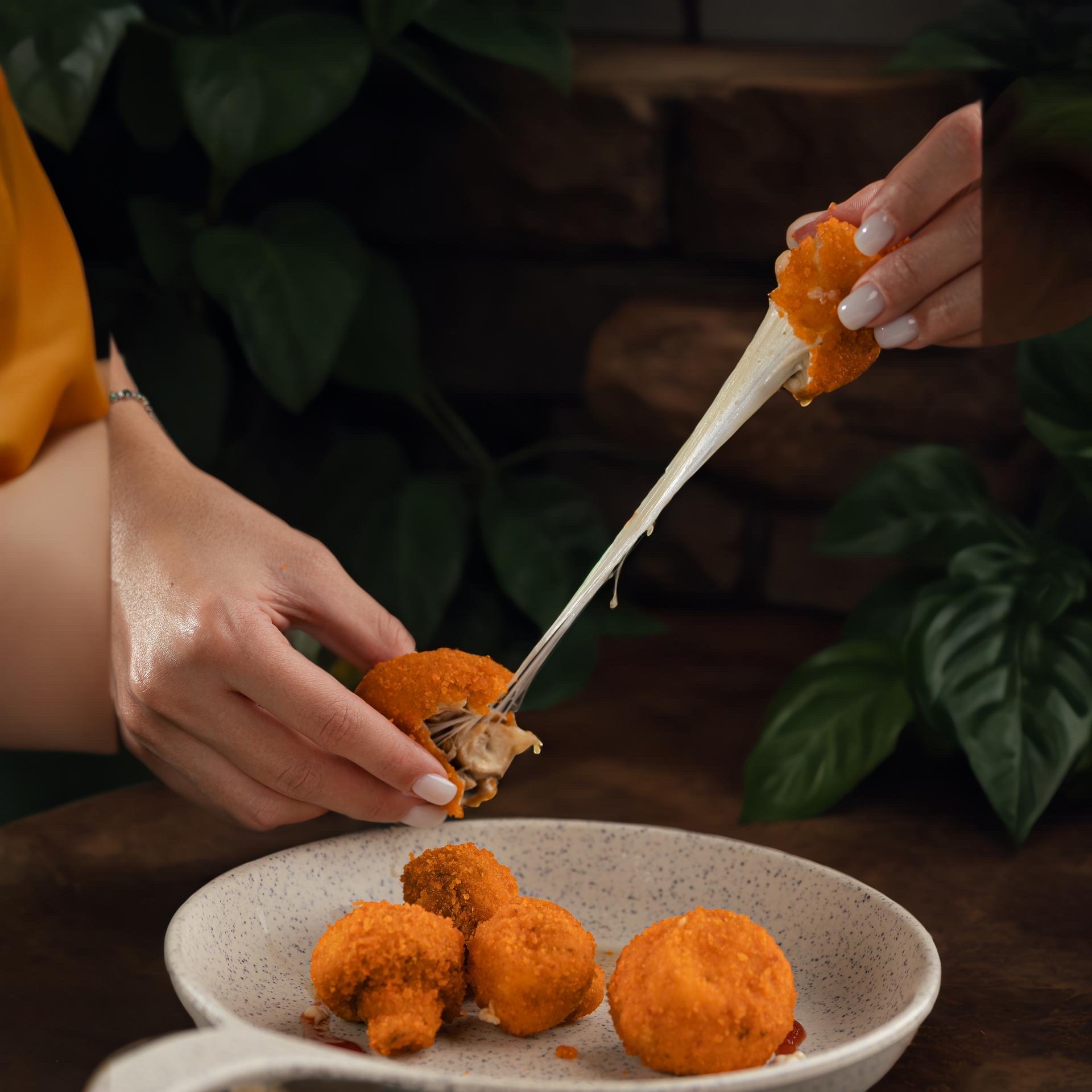فطر مع جبنة