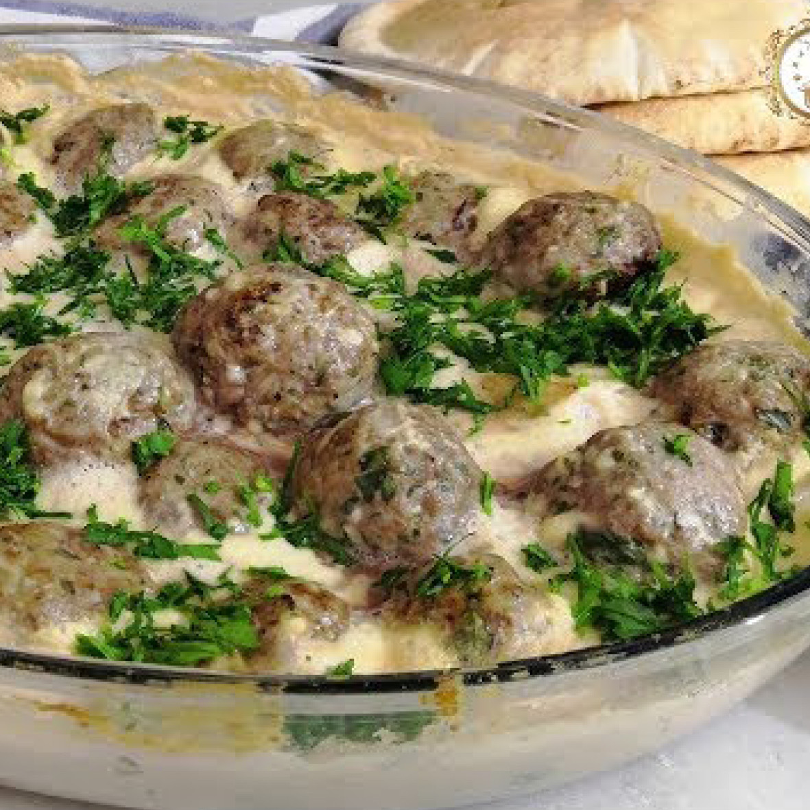 صينية كفتة بالطحينة