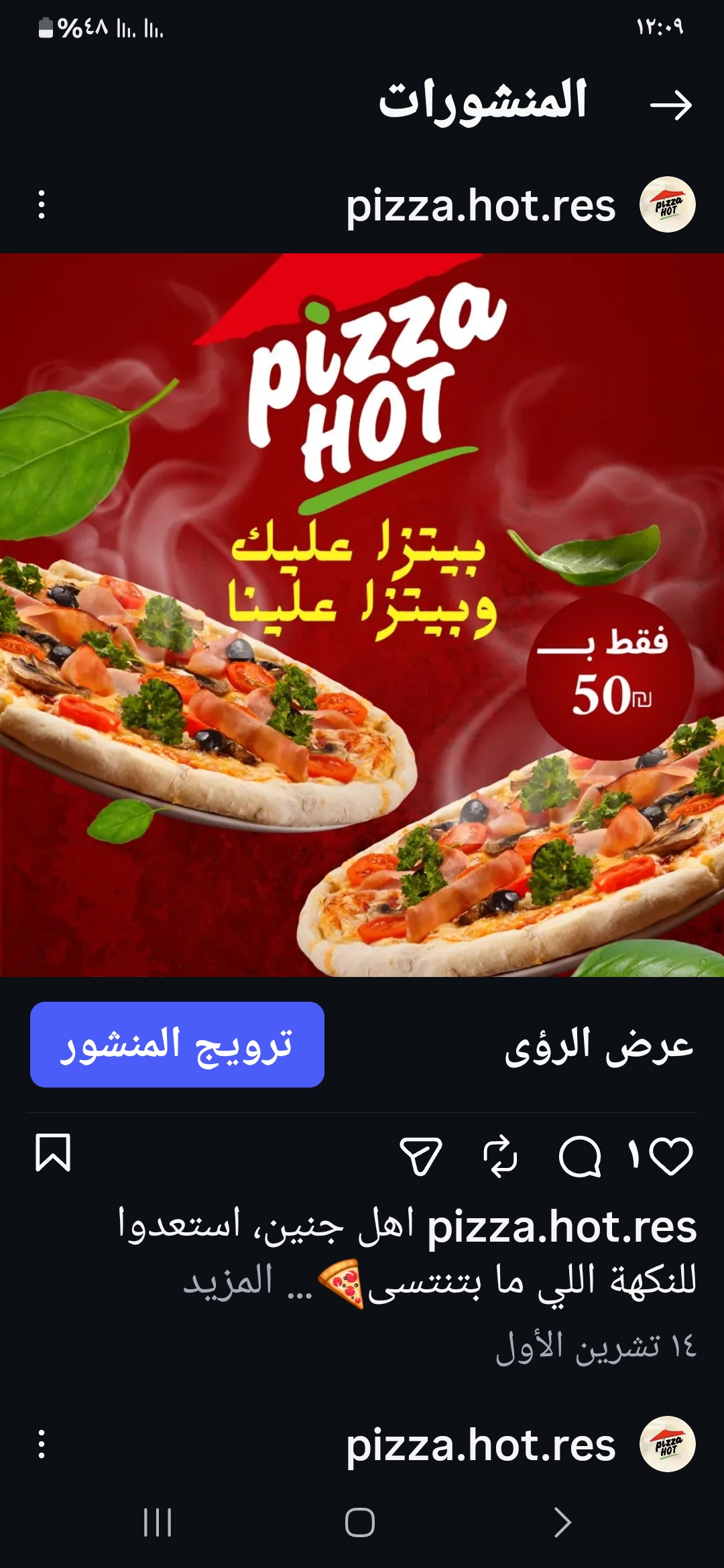 pizza hot - صورة 1